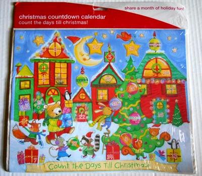 Calendario de Adviento Vintage American Greetings Navidad en Casa Victoriana Sellado Foto 1 de 4