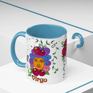 Taza signo estrella Virgo, taza de café astrología zodiaco doncella, horóscopo cumpleaños - Imagen 1 de 11