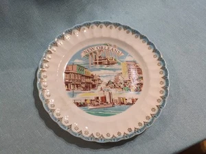 Vintage New Orleans Sanders MFG CO Ceramic Souvenir Plate USA - Picture 1 of 17