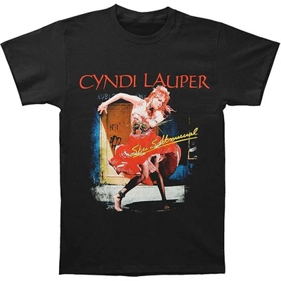 Cyndi Lauper Mens 2013 Shes So Unusual Tour Dated Black T-Shirt S-234XL - Image 1 of 4