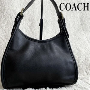 Bolso de Mano Coach Vintage Ergo 4106 Cuero Negro Hebilla Y2K Hobo Cartera - Imagen 1 de 24