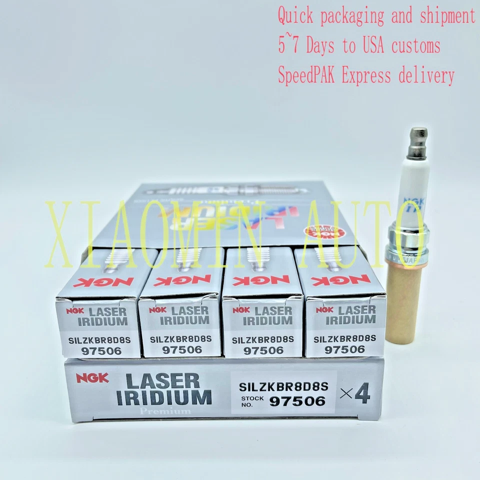 8件装正品NGK SILZKBR8D8S铱SparkPlug适用于宝马320i 650i X5 M4 M5 M6 535i — 第 1/4 张图片