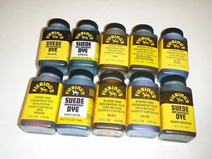 Fiebings Suede and Roughout Dye 118ml (4floz) Various Colours Free UK Post - Picture 1 of 20