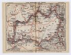 1926 ORIGINAL VINTAGE MAP OF GORGES DU TARN CANYON CAUSSE MEJEAN FRANCE