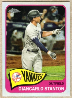 GIANCARLO STANTON - 2021 TOPPS CHROME 1965 REDUX REFRACTOR - Image 1 of 2