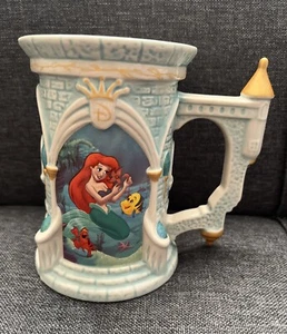 Ariel Little Mermaid Castle Mug Stein Limited Edition Disney Store Exclusive - Picture 1 of 5