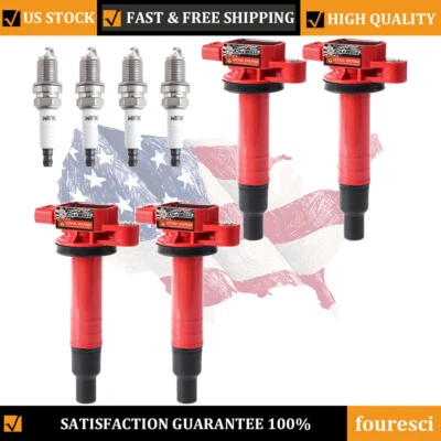 Paquete de bobinas de encendido y bujía Scion xB 2004-2006 de 1,5 L de alto rendimiento Foto 1 de 4