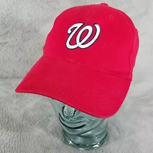 Washington Nationals Hat Red White Logo MLB Adjustable Baseball Cap - Picture 1 of 7