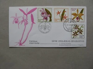 BRAZIL / BRASIL, cover FDC 1980, flowers orchids - Picture 1 of 1