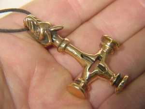 BUTW REAL BRONCE Thors martillazo nórdico thors vikingas 7855A - Imagen 1 de 3