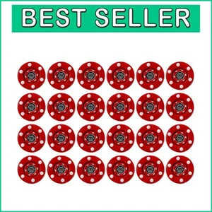 24 Pro Commander Outdoor Roller Hockey Pucks with Built-In Rollers and Grip - Picture 1 of 11