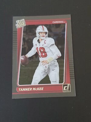 Tanner McKee 2023 Panini Chronicles Clearly Donruss RC #48 Stanford - Image 1 of 2