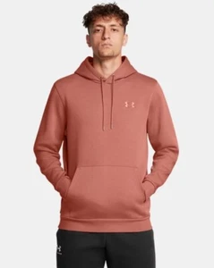 Under Armour CANYON PINK Men's UA Icon Fleece Hoodie, US 2X-Large - Picture 1 of 4
