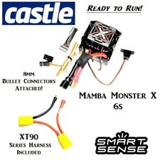 RCP-RTR Castle Mamba Monster X 6s ESC 8mm Bullets With XT90 Series Harness