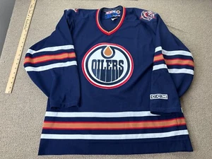 Camiseta Edmonton Oilers L CCM Hockey NHL Azul De Colección - Imagen 1 de 7