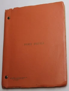 Prince Dracula * Unproduced Movie Script, Rare Vampire Film from Batman Producer - Picture 1 of 12