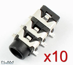 10x Connecteur Jack 3,5mm Audio Stereo 6 broches Femelle Female connector 6 pin - Foto 1 di 8