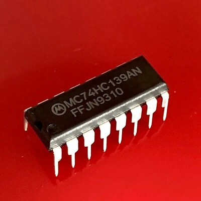 [2x] MC74HC139A Motorola CMOS Dual 1-of-4 Decoder/Demultiplexer IC PDIP-16 - Bild 1 von 4