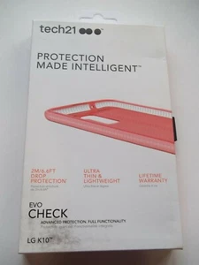 Tech21 Evo Check Ultra Thin Protection Case for LG K10 Rose Pink NEW - Picture 1 of 3