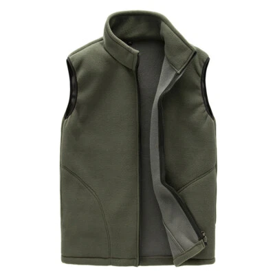 Mens Womens Bodywarmer Gilet Body Warmer Fleece Sleeveless Jacket Coat Vest Top - Image 1 of 4