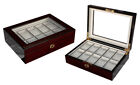Damaged Quality Watch Jewelry Display Storage Holder Case Glass Box Organizer o