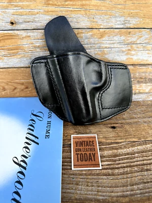 Vintage Don Hume Black Leather H721 OT OWB Holster For S&W SIGMA 9M SW9M LEFT - Image 1 of 2