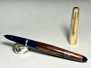 Parker 51 Vacumatic Fountain Pen Premium wood Raden gold filled cap MS - Picture 1 of 6
