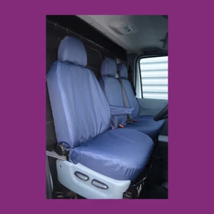 Ford Transit Van 2000-2013 Tailored Waterproof Navy Blue Front 3 Seat Covers - Picture 1 of 2