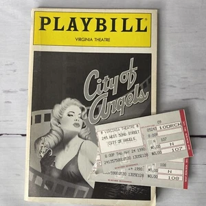City of Angels Playbill mayo 1990 y talones de entradas James Naughton René Auberjonois - Imagen 1 de 8