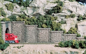 Woodland 1161 N Scale Random Stone Retaining Wall - Picture 1 of 16
