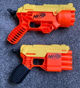 2 Nerf Guns Alpha Strike Elite Fang QS-4 And Cobra Blasters Dart Kids Toys Fun - Picture 1 of 6