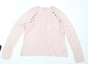 Per Una Womens Pink Acrylic Blend Sweatshirt Size 12 - Picture 1 of 12