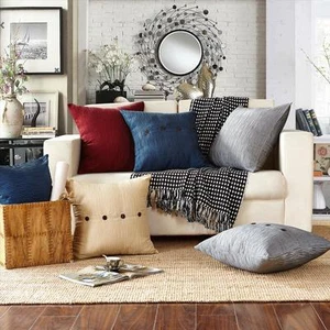 New Premium Quality Home decor Sofa Cushion Cover Corrugated pattern 6 colours - Picture 1 of 6