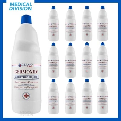 12 Germoxid disinfettante pronto uso per cute integra ed iniezioni 1 litro