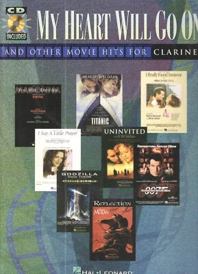 MY HEART WILL GO ON & Other Movie Hits for Clarinet Book/CD - Image 1 of 2