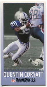 1993 GameDay #400 Quentin Coryatt Indianapolis Colts - Picture 1 of 2