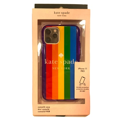 KATE SPADE Rainbow Spectrum Pride Logo iPhone 11 Pro Case (MSRP $45) - Image 1 of 2