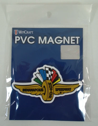 Indianapolis Motor Speedway PVC Shape Outline Collector Magnet IMS Indy 500 Cover