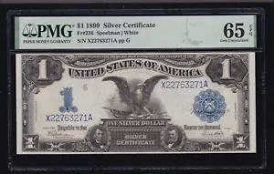US 1899 $1 Black Eagle Silver Certificate FR 236 PMG 65 EPQ (271) 1 of 4 Consec - Picture 1 of 2