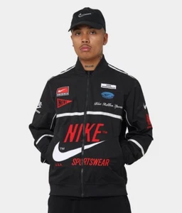 🔶️BNWT NIKE BOMBER MOTOR CYCLE SPORT JACKET BLACK DX4814-010 MENS XXL 2XL - Picture 1 of 13