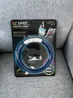 EZ Spot LED Pet Collar By One Products Tracker Dog Light Night - Image 1 of 2