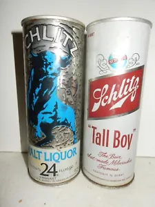 2 stare stalowe puszki na piwo SZCZELIN z USA (71cl) ponad 40 lat !! - Zdjęcie 1 z 5