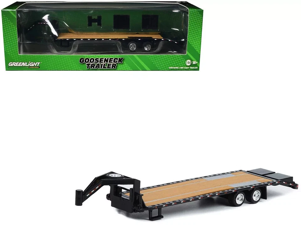Greenlight 1/64 Scale Black Gooseneck Trailer