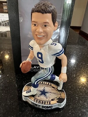 Dallas Cowboys Tony Romo 2012 NFL Bobblehead Acción Pose Foco Foto 1 de 4