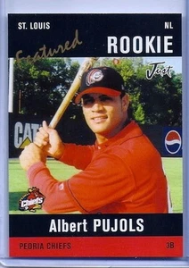 ALBERT PUJOLS JUST MINORS BLACK EDITION PEORIA CHIEFS ROOKIE CARD! 600 HOMERS! - Picture 1 of 2