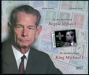 2017 King Michael/MIHAI,In Memoriam,Royalty,Romania,b.716/COMPLETE ALBUM+FDC,MNH - Picture 1 of 2