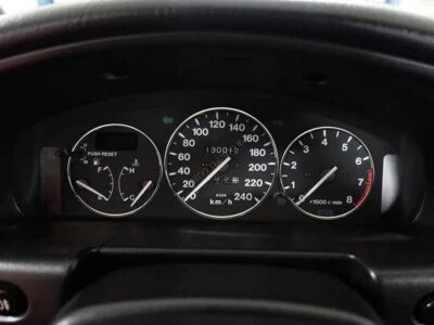 Mazda 323 BG 1989-1994 Polished Aluminium Gauge Dash Chrome Dial Rings x3 Foto 1 de 4