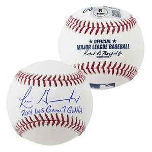 D-Backs Luis Gonzalez "2001 Ws G7 Gw Hit" Signed Authentic OML Baseball BAS - Picture 1 of 3