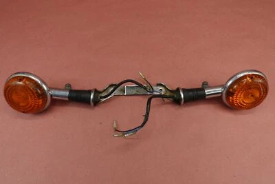 1986-1999 Yamaha VIRAGO 1100 XV1100 Front Turn Signals W/ Stay Bracket - Image 1 of 4