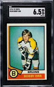 1974-75 Topps BOBBY ORR Boston Bruins #100 SGC 6.5 EX-NM+ - Picture 1 of 2